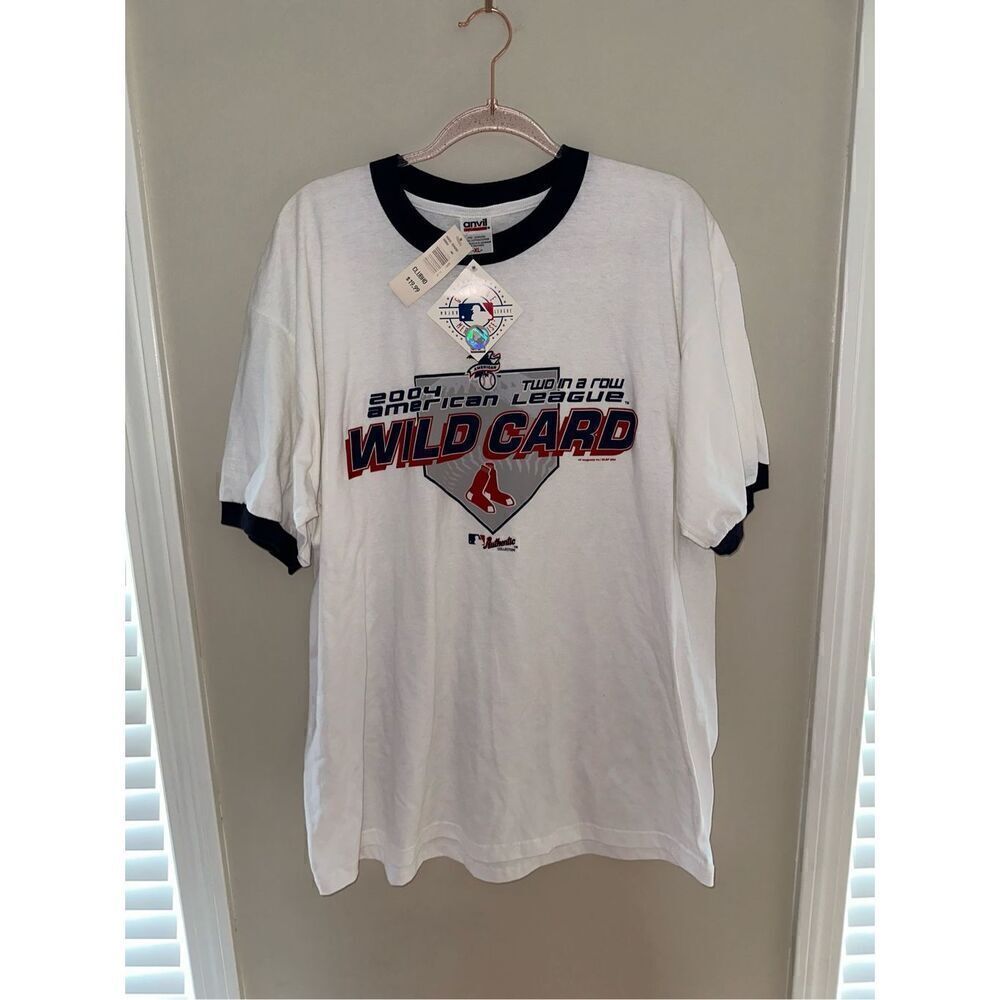 2004 American League WILD CARD Boston Red Sox (XL) T-Shirt w/ Tags